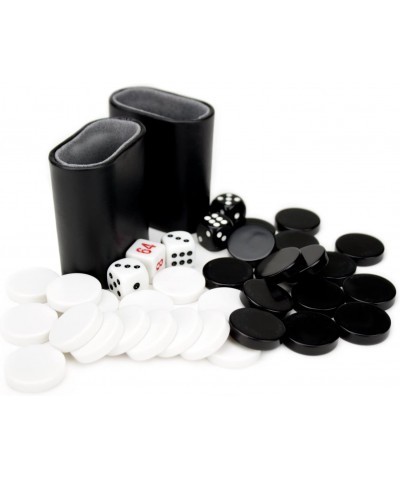 Deluxe 15-Inch Backgammon Set with Stitched Black Leatherette Case $61.32 Board Games