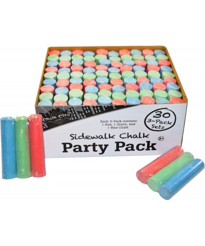 Sidewalk Chalk 30 Count 3 Assorted Colors Jumbo Chalk Non-Toxic Washable Art Set $26.12 Kids' Drawing & Painting Supplies