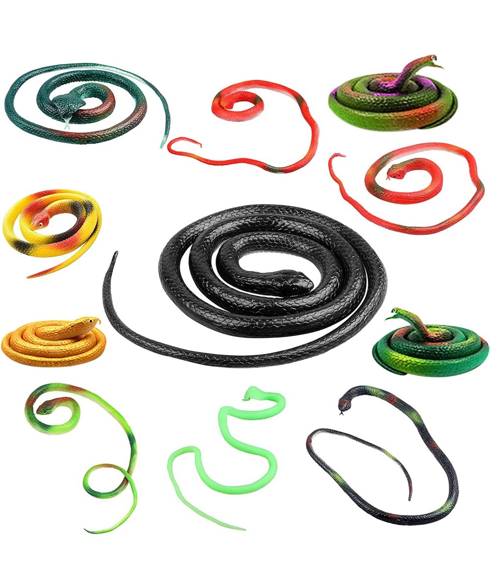 10 Pcs Rubber Snakes 29 Inch 51 Inch Realistic Snakes Pretty Good Gag Halloween Props Medusa Costume Fake Snakes Helping Save...