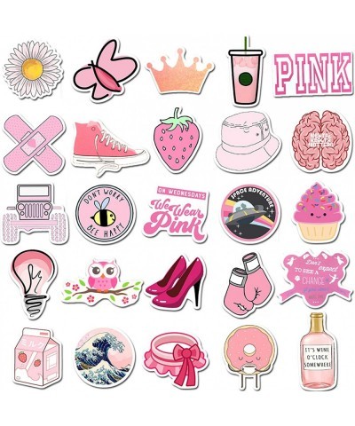 Pink Girl Stickers for Water Bottles Cute Vsco Vinyl Laptop Stickers Waterproof and Perfect Stickers for Kids Girls (Pink Gir...