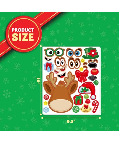 40 PCS Make-a-face Sticker Sheets Make Your Own Characters Mix and Match Sticker Sheets with Santa Claus Reindeer Gingerbread...