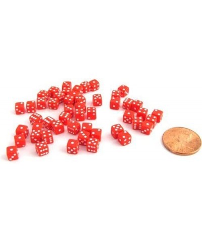 50 Six Sided D6 5mm .197 Inch Die Small Tiny Mini Miniature Red Dice $16.80 Game Accessories