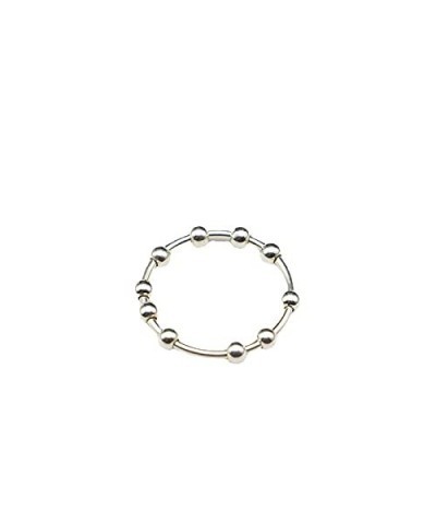 925 Sterling Silver Anxiety Ring Fidget Ring Girls Women Rings Anxiety Fidget Ring Anxiety Relief Ring with Beads Stress Reli...