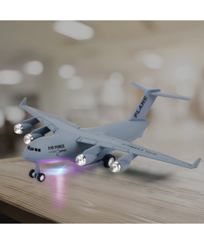 1400 Scale Die Cast Metal Transport Airplane Model with Pull Back Action and Music and Light for Kids $29.37 Kids' Play Airpl...