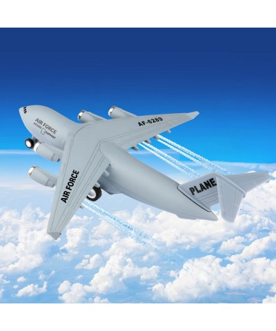 1400 Scale Die Cast Metal Transport Airplane Model with Pull Back Action and Music and Light for Kids $29.37 Kids' Play Airpl...