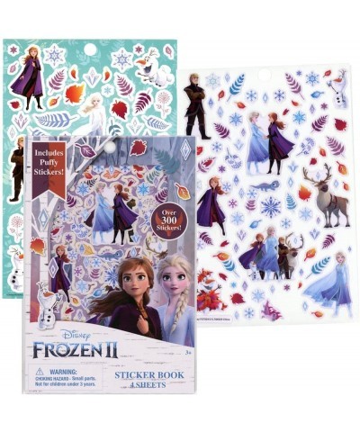 Innovative Designs LLC Frozen Disney Sticker Book Set 4 Sheets with 300+ Stickers and 1 Puffy Reusable Sticker Sheet Decorate...