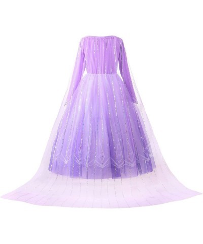 Girls Sparkly Princess Costume Snow Party Dress up Purple Halloween Cosplay Pageant Costume $45.83 Kids' Costumes