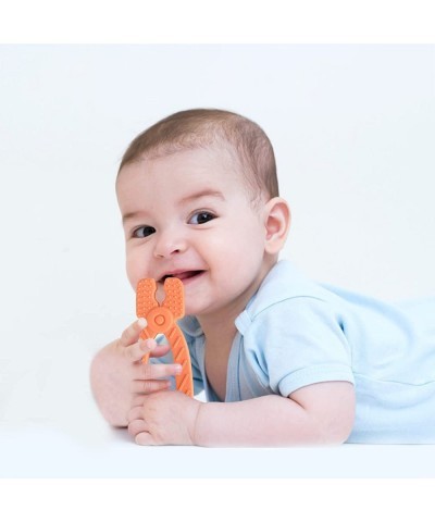 Store 4 Pack Soft Silicone Teething Toys for Toddlers Infant Hammer Wrench Spanner Pliers Tools Shape Baby Teethers Relief So...