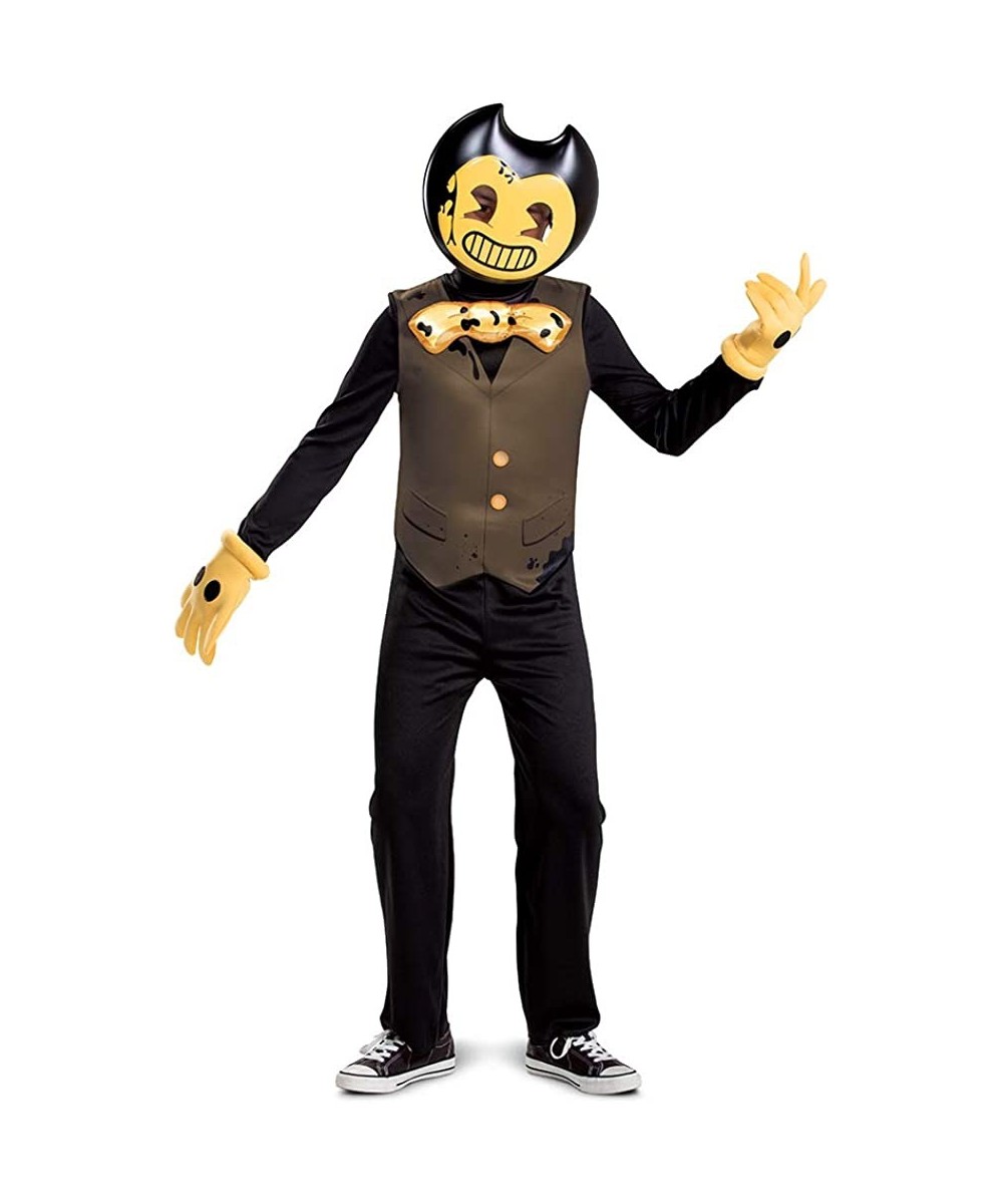 Bendy Costume for Kids Official Bendy and the Dark Revival Costumes with Mask $47.42 Kids' Costumes