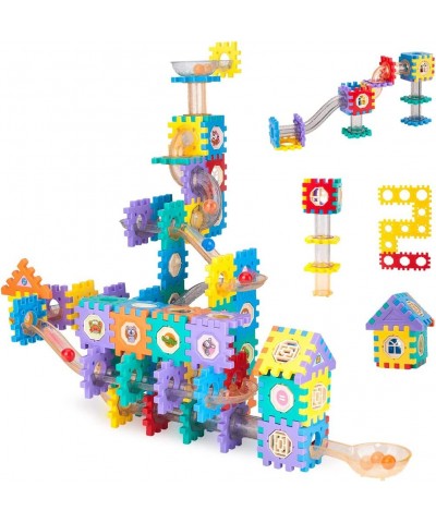 Marble Run Race Track Toys 192PCS Building Blocks Set with Ball DIY Building Toys STEM Educational Toys Gift for Kids Toddler...