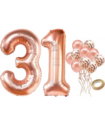 Giant Rose Gold 31 Balloons Numbers - 40 Inch 31 Birthday Decorations for Women | 31st Birthday Balloons | Big 31 Balloon Num...