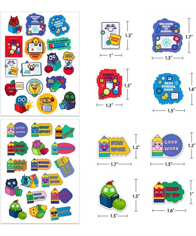 Back to School Stickers Reward Stickers for Kids Students School Stickers for Scrapbook Laptop Planner Waterbottle Stickers T...