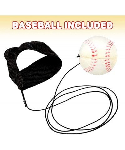 2.25 Inch Sports Wrist Balls - Set of 3 - Includes Basketball Baseball and Soccer Ball Wristband Toys - Durable Foam String A...