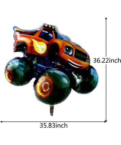 Blaze and the Monster Machine 3rd Birthday Decorations Red Number 3 Balloons 32 Inch Monster Truck Balloon Bouquet Set Party ...