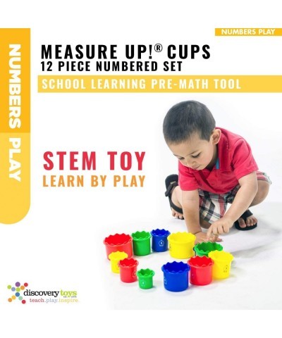 Measure UP! Cups | Educational Stacking & Nesting 12 Piece Numbered Set| Kid-Powered Learning | STEM Toy Early Math Childhood...