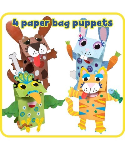 Big Craft Combo Box - 800+ Pieces - 16 Projects for Kids Ages 4-8 - All in One Craft Kit - Paper Bag Puppets Dough Creations ...