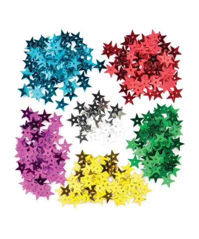 Star Sequins for Children to Make Decorate and Personalise for Christmas - Creative Xmas Toys for Kids (Per Jar) 90g Assorted...