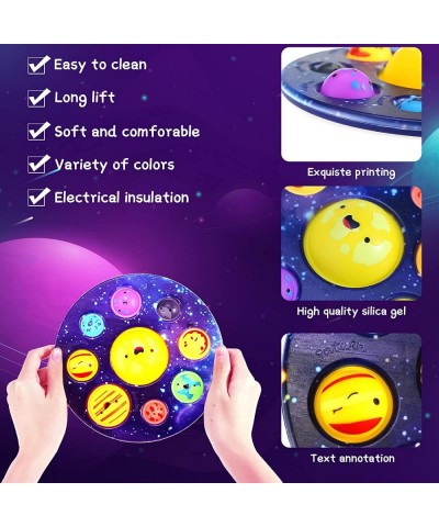 2 Pcs Solar System Fidget Toy Gifts for 3 4 5 6 Years Boys Girls Planets Pack for Kids Bubble Push it Toy Stress Relief Toys ...