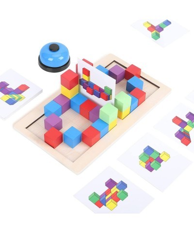 Wooden Board - Family Game Includes 40 Pcs Colors Wood Blocks-Test Kids Speed and Accuracy-Classic Paced Winner Board Games T...