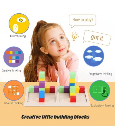 Wooden Board - Family Game Includes 40 Pcs Colors Wood Blocks-Test Kids Speed and Accuracy-Classic Paced Winner Board Games T...