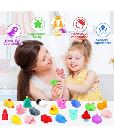 100Pcs Mochi Squishy Toy Party Favors for Kid Animal Squishies Kawaii Mini Squishies Classroom Prizes Stress Relief Toy Hallo...