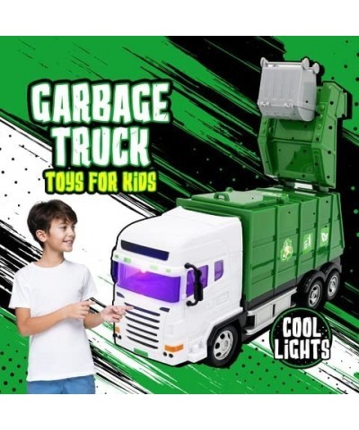 Remote Control Garbage Truck - Fun RC Trash Truck Toys for Boys & Girls with Working Lights - Remote Controlled Garbage Truck...