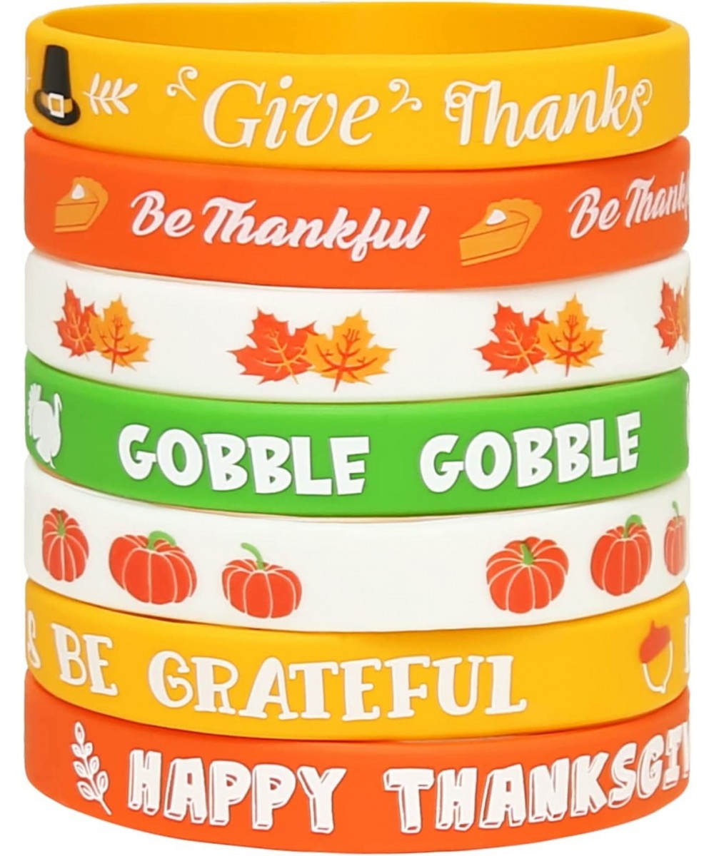 35PCS Thanksgiving Day Bracelets Wristbands Party Favors – Fall Give Thanks Dinner Supplies Decorations $27.46 Kids' Party Fa...