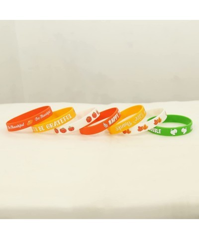 35PCS Thanksgiving Day Bracelets Wristbands Party Favors – Fall Give Thanks Dinner Supplies Decorations $27.46 Kids' Party Fa...