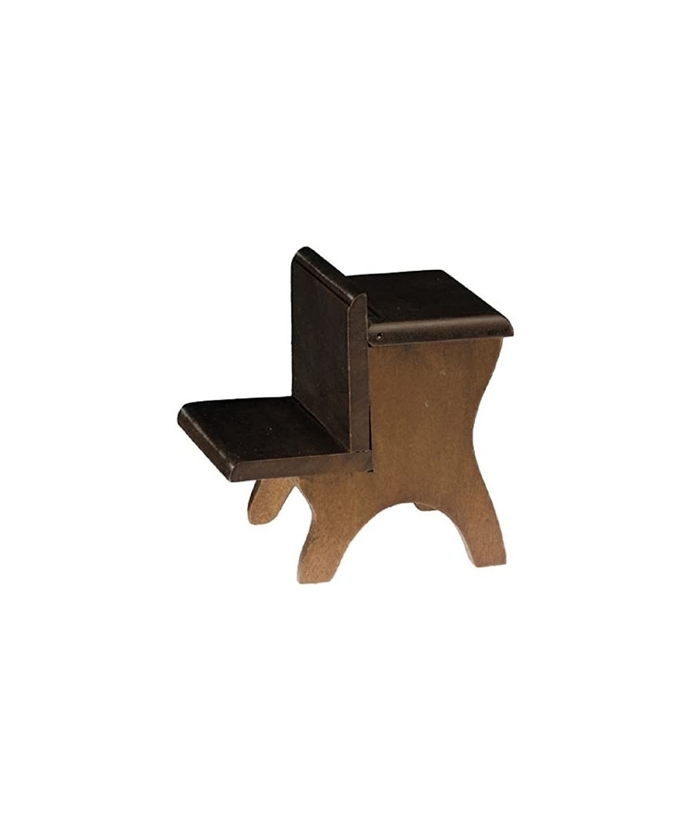 Dollhouse Miniature School Desk in Walnut $21.70 Dollhouse Accessories