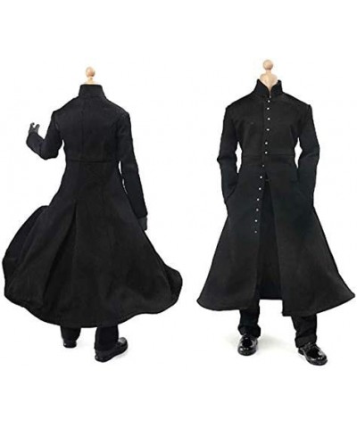 1/6 Scale Clothes Set Black Cloak Coat Pants Belt for 12 Inch Action Figures Models Doll $90.68 Doll Accessories