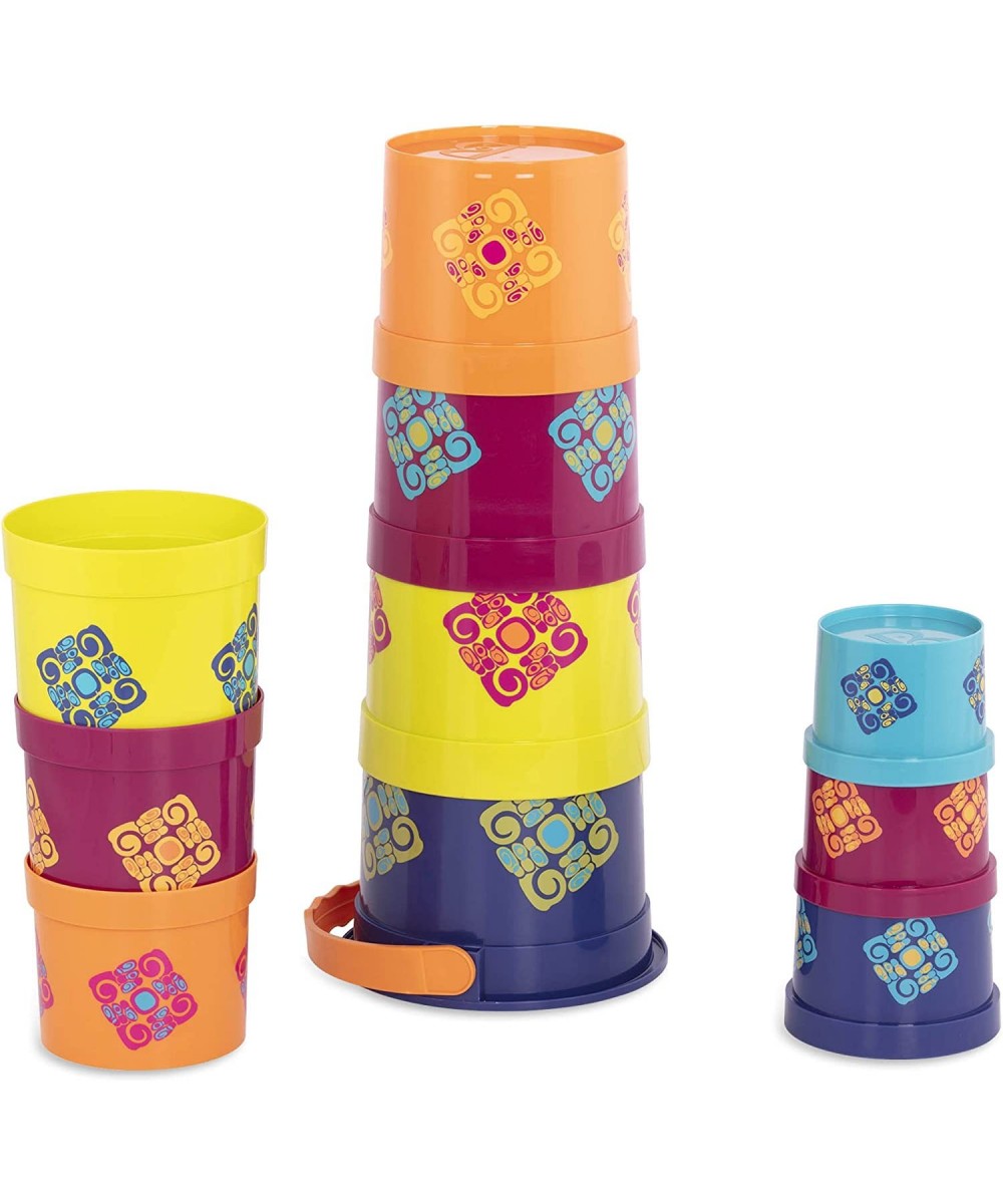 B. toys – Stacking Cups – 10 pcs – Colorful Nesting Cups – Bath & Backyard – Stackable Learning Toy – Toddler Kids – Bazillio...