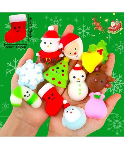 Christmas Party Favors 33 PCS Christmas Squishy Toys Mini Cute Squeeze Toy Stress Relief Anxiety Squishies Toys for Kids Chri...