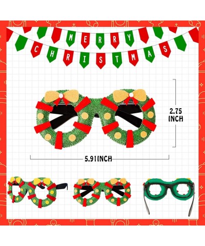 18Pcs Christmas Glasses Glitter Party Eyeglasses Frames Costume Holiday Glasses for Christmas Parties Favors Photo Booth Nove...