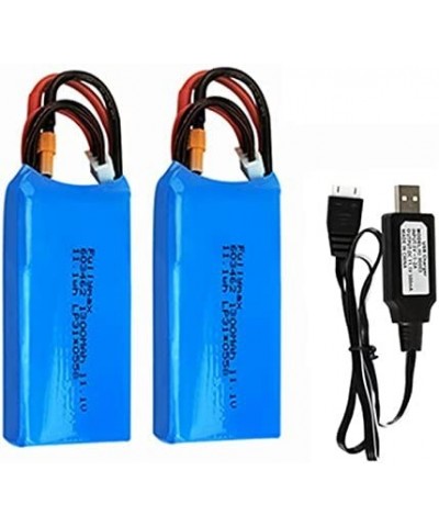 11.1V 1300mAh Lithium Battery for Wltoys XK X450 RC Airplane Fixed Wing Plane 2 Pack with USB Charger $62.74 Hobby Remote & A...