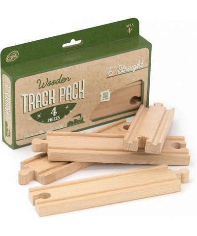 Wood Train Track Expansion Packs| Compatible with Most Train Tracks| 6" Straight Tracks -1 Count (Pack of 4) $16.97 Toy Train...