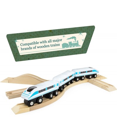 Wood Train Track Expansion Packs| Compatible with Most Train Tracks| 6" Straight Tracks -1 Count (Pack of 4) $16.97 Toy Train...