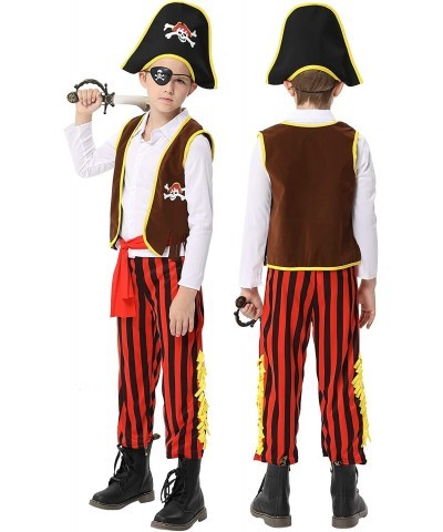 Pirate Costume for Kids Halloween Role Play Dress Up Set Theme Parties Pretend Cosplay Deluxe Costume Accessories Toys $27.92...