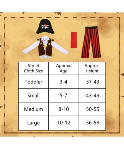 Pirate Costume for Kids Halloween Role Play Dress Up Set Theme Parties Pretend Cosplay Deluxe Costume Accessories Toys $27.92...