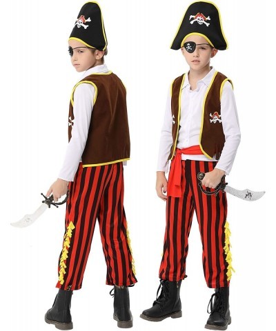 Pirate Costume for Kids Halloween Role Play Dress Up Set Theme Parties Pretend Cosplay Deluxe Costume Accessories Toys $27.92...