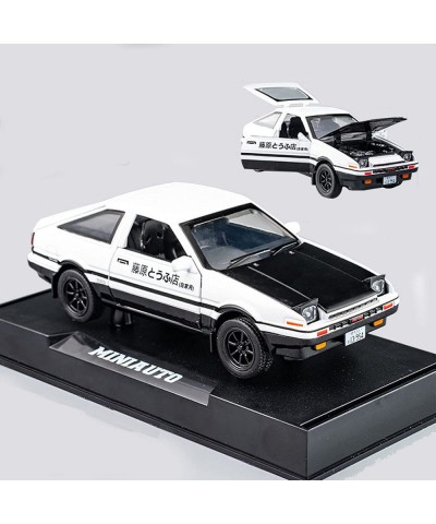 Initial D Toyota Trueno AE86 Alloy Diecast Car Model Sports Car Toys for Kids and Adults Pull Back Vehicles Toy Cars (Black-T...