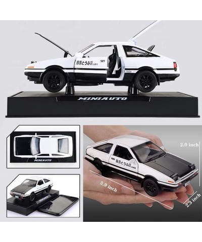 Initial D Toyota Trueno AE86 Alloy Diecast Car Model Sports Car Toys for Kids and Adults Pull Back Vehicles Toy Cars (Black-T...