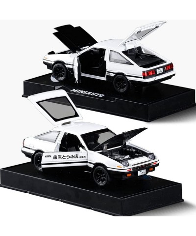 Initial D Toyota Trueno AE86 Alloy Diecast Car Model Sports Car Toys for Kids and Adults Pull Back Vehicles Toy Cars (Black-T...