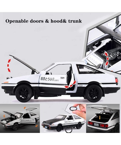 Initial D Toyota Trueno AE86 Alloy Diecast Car Model Sports Car Toys for Kids and Adults Pull Back Vehicles Toy Cars (Black-T...