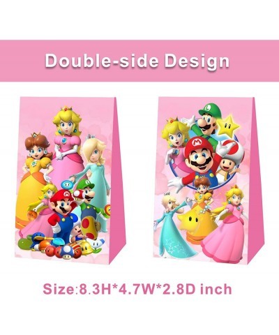 12pcs Princess Peach Party Favor Gift Bags Princess Peach Birthday Party Supplies for Boys and Girls Party Decorations $24.53...