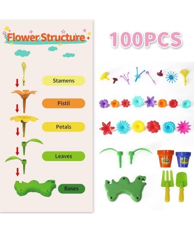 Stem Flower Garden Building Toys for Girls Aged 3 4 5 6 7 Years Old Toddlers - Birthday Gifts for Kids 100 Pcs $38.53 Toy Gar...