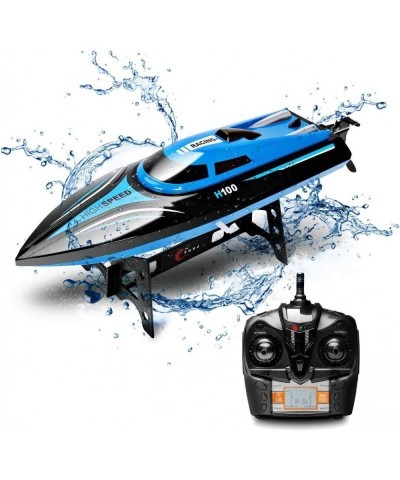 DeXop Remote Control Racing Boat Rc Boat for Pools and Lakes 30km/H 2.4G Electric Racing Boat for Kids and Adults Gifts for B...