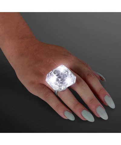 Plastic Princess-Cut Huge Diamond Light Up Rings (Set of 24) $67.12 Kids' Dress-Up Accessories