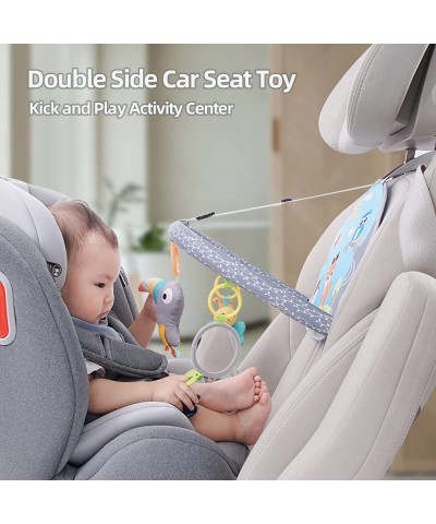 Rear Facing Car Seat Toy Baby Kick & Play Activity Center Car Seat Activity Arch with Music Mirror and Rattle Toys for Childr...