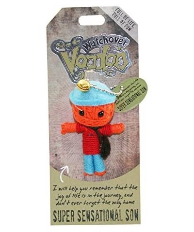 String Voodoo Doll Keychain – Novelty Voodoo Doll for Bag Luggage or Car Mirror - Son Voodoo Keychain 5 inches Multicolor (10...