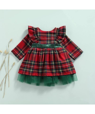 Baby Toddler Girls Clothes 2T 3T 4T 5T Buffalo Plaid Dress Infant 6 12 Months Christmas Outfits Princess Costumes $37.62 Kids...